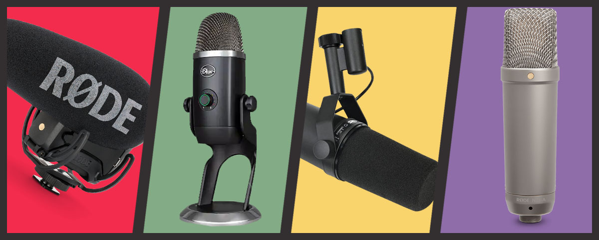Types of Microphones on Banner